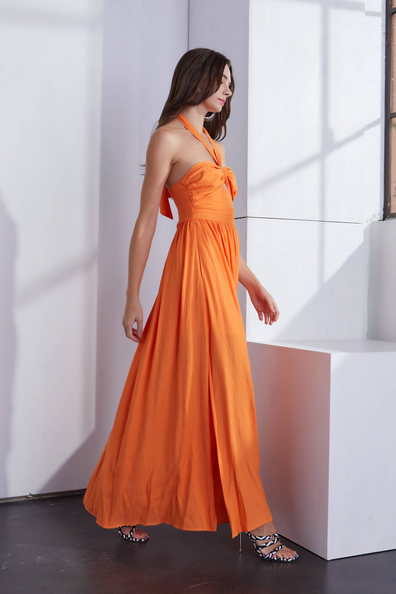 Sunkist Halter Maxi