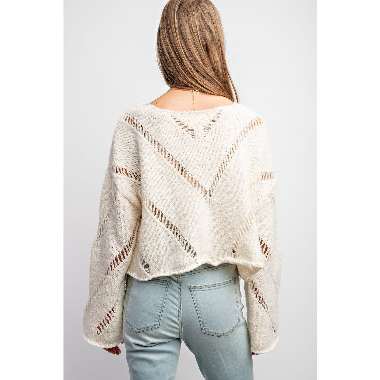 Peace Out Knit Crop Top