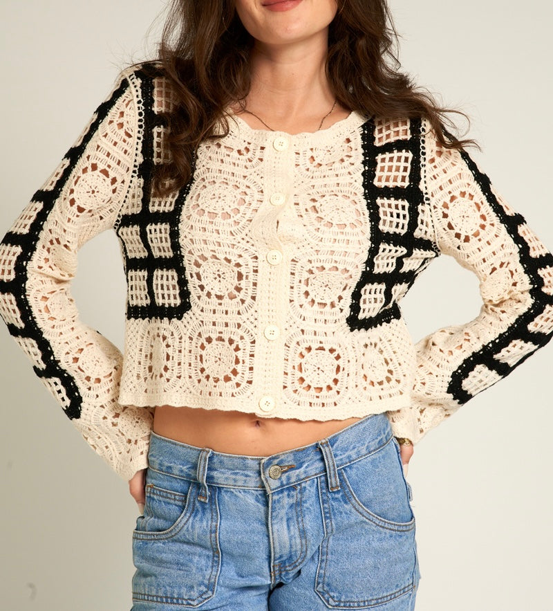 Susie Crochet Cardigan