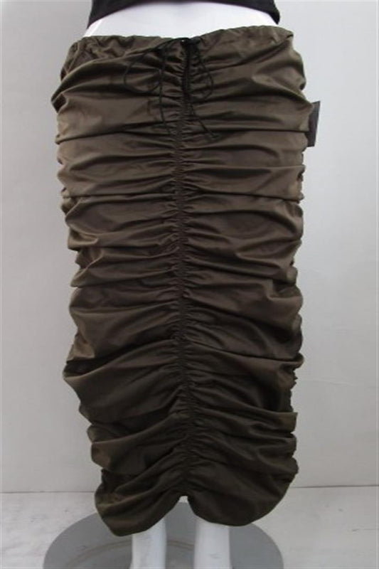 Army Ruched Skirt