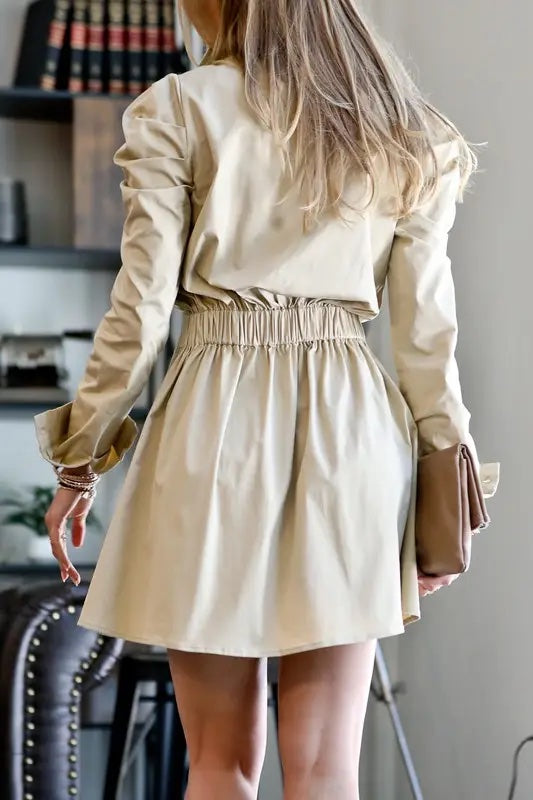 Latte Office Dress